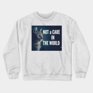 Not A Care In The World Crewneck Sweatshirt